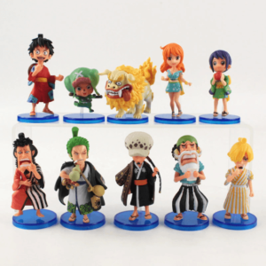Wano Country Straw Hat Pirates Kimono Chibi Toy Figurines