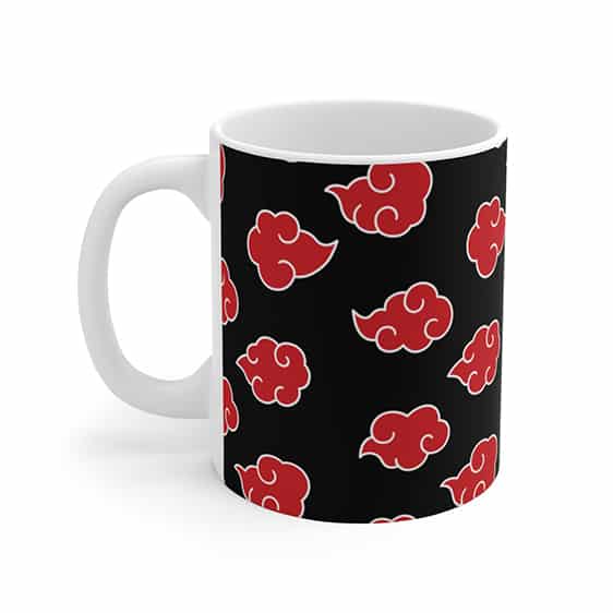 Akatsuki Red Cloud Symbol Pattern Unique Ceramic Mug