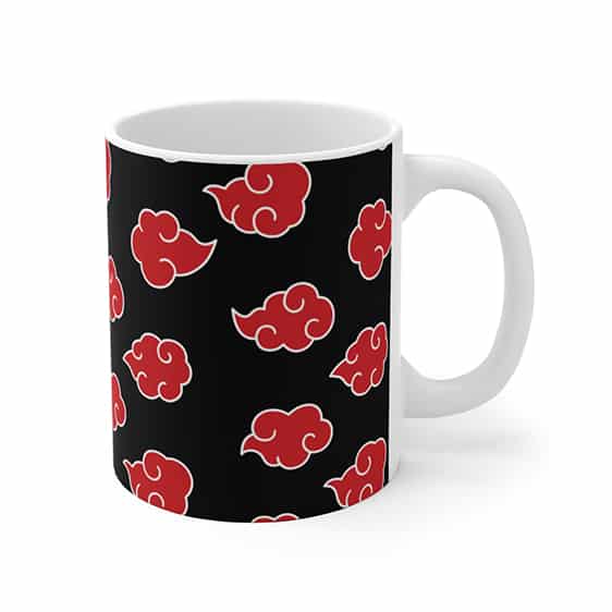 Akatsuki Red Cloud Symbol Pattern Unique Ceramic Mug