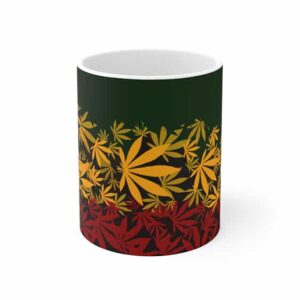 Amazing Marijuana 420 Weed Rastafarian Colors Coffee Mug