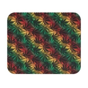 Amazing Marijuana 420 Weed Rastafarian Colors Mouse Pad