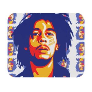 Awesome Bob Marley Pantone Head Pattern 420 Mouse Pad