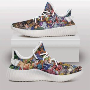 Awesome Dragon Ball Characters Artwork Yeezy Sneakers