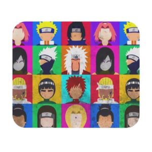 Awesome Naruto Various Characters Pop Art Mouse Pad