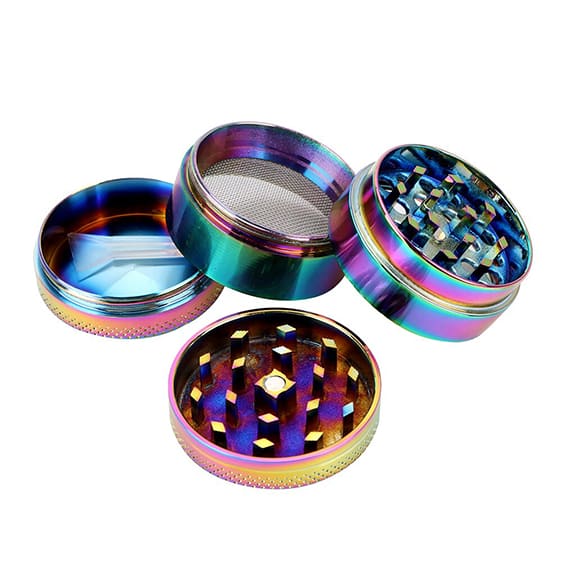 Beautiful Hornet Rainbow Colored Marijuana Herb Grinder - Saiyan Stuff