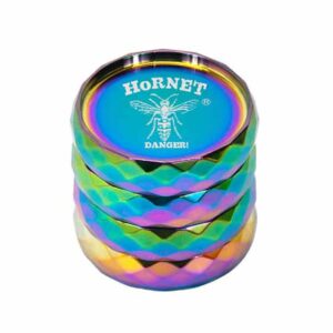 Dope Hornet Danger Insect Logo Rainbow Colored Weed Grinder