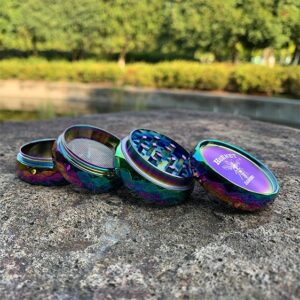Dope Hornet Danger Insect Logo Rainbow Colored Weed Grinder