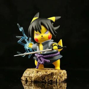 Epic Sasuke Uchiha Chidori Pokemon Inspired Action Figure