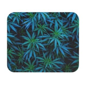 Fantastic Kush 420 Marijuana Blue Green Gaming Mouse Pad