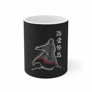 Fourth Hokage Minato Namikaze Monochrome Art Ceramic Mug