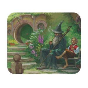 Gandalf & Bilbo Baggins Chillin and Smoking Dope Mouse Pad