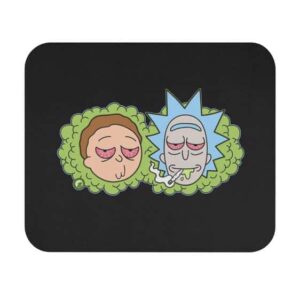 High Rick and Morty Stoned Red Eyes Non-Slip Mouse Pad