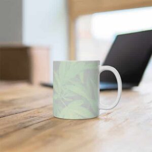 It's 420 Somewhere Cannabis Leaves Art Ceramic Coffee Mug