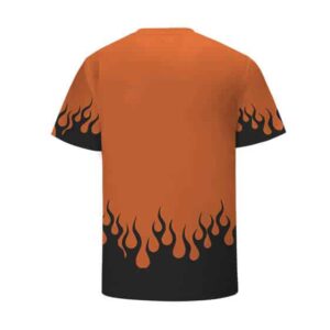 Konoha Hidden Leaf Village Logo Fire Orange Kids Shirt