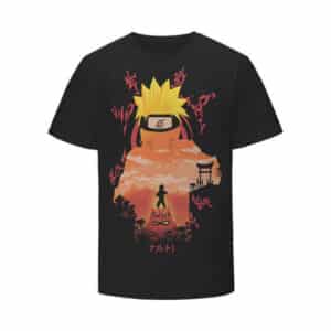 Naruto Sage Mode Silhouette Art Kurama Seal Kids Shirt