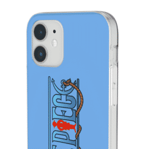 One Piece Anime Minimalist Title Logo Blue iPhone 12 Cover