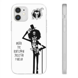 One Piece Brook Fan Club Design White iPhone 12 Case
