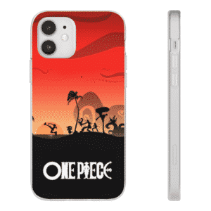 One Piece Main Characters Shadow Sunset Art iPhone 12 Case