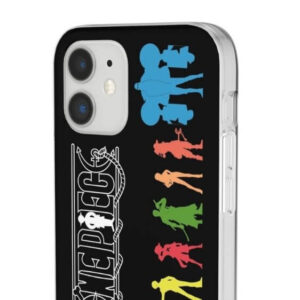 One Piece Straw Hat Pirates Silhouette Black iPhone 12 Cover