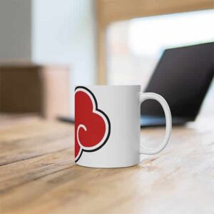 Powerful Akatsuki Red Cloud Symbol Ceramic Coffee Mug