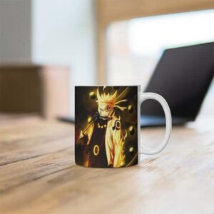 Sasuke Rinnegan and Naruto Six Paths Sage Mode Coffee Mug