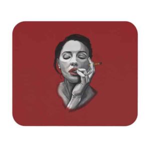Sexiest Way To Smoke A Cannabis Blunt Red Mouse Pad