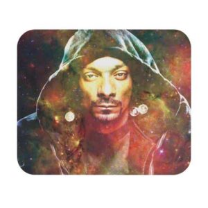 Snoop Dogg Portrait Galaxy Design Non-Slip Mouse Pad
