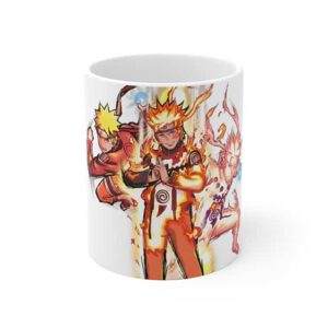 Stunning Naruto Uzumaki Different Forms Art Ceramic Mug