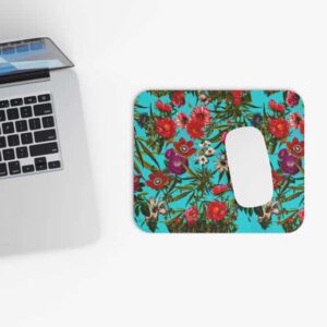 Stunning Weed Floral Art Cannabis Non-Slip Mouse Pad