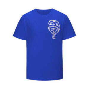 Tribal Art Uchiha Clan Paper Fan Logo Blue Kids T-Shirt