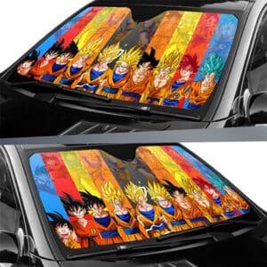 Amazing Son Goku Anime Transformations Car Sun Shield