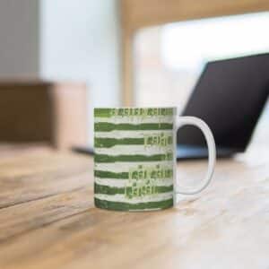 American Flag Weed Inspired Art Cool 420 Coffee Mug
