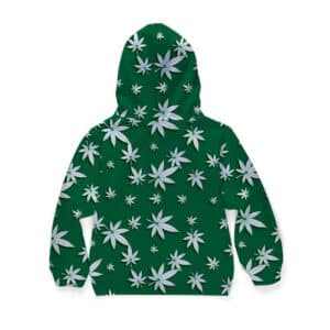 Awesome Cannabis Logo Weed Leaf Pattern Children Hoodie