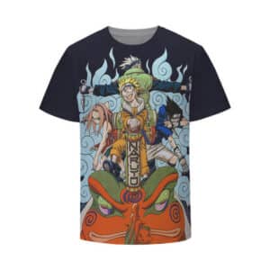 Awesome Team 7 Naruto Sasuke Sakura and Kakashi Kids Shirt