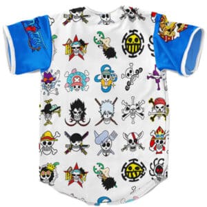One Piece Pirate Logos Pattern Awesome Baseball Shirt
