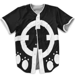One Piece Pacifista Costume Design Black Baseball Shirt
