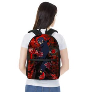 Badass Uchiha Itachi Crow Genjutsu Art Backpack Bag