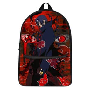 Badass Uchiha Itachi Crow Genjutsu Art Backpack Bag