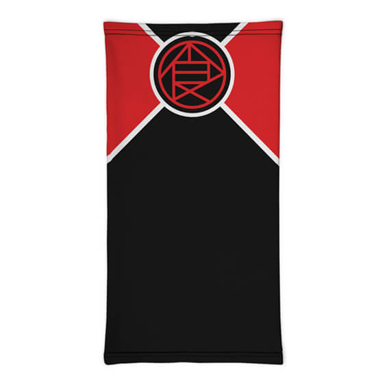 Body Manipulation Akimichi Clan Symbol Red Black Neck Gaiter