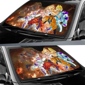Dragon Ball Z Son Goku Vs Frieza Epic Battle Car Sun Shade