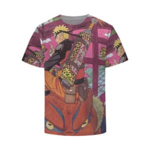 Cool Naruto and Mount Myoboku Toad Gamakichi Kids Shirt