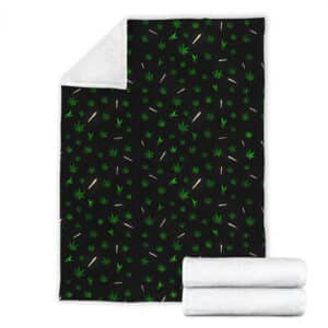 Dope Weed Bong Joint Pattern Art 420 Fleece Blanket