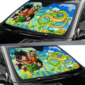 Dragon Ball Characters Anime Opening Image Car Sun Shade