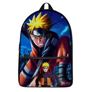 Naruto Uzumaki Uchiha Rucksack Schuler Tasche Backbag Bag Schwarz 42x29x16CM 