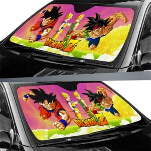 Goku Bardock Father And Son Dragon Ball Art Car Sun Shade