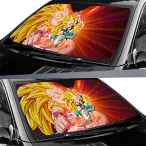 Gotenks Super Saiyan 3 Fight Stance Car Sun Shield