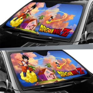 Kid & Adult Goku Riding Kinton Cloud Kame House Car Sun Shade