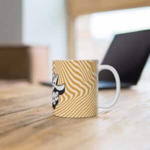 Mary Jane Trippy Lines Background Awesome 420 Coffee Mug