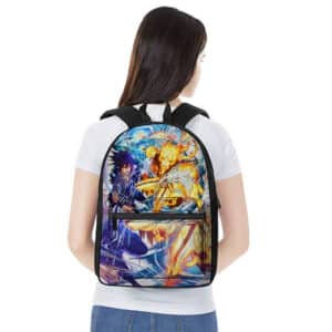 Naruto & Sasuke Chidori Rasengan Fan Art Stylish Backpack