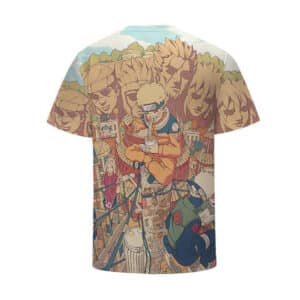 Naruto Team 7 Konoha Village Background Kids T-Shirt